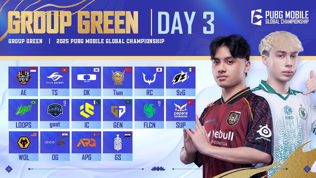 [EN] 2025 PMGC League | Group Green Day 3 | PUBG MOBILE Global Championship