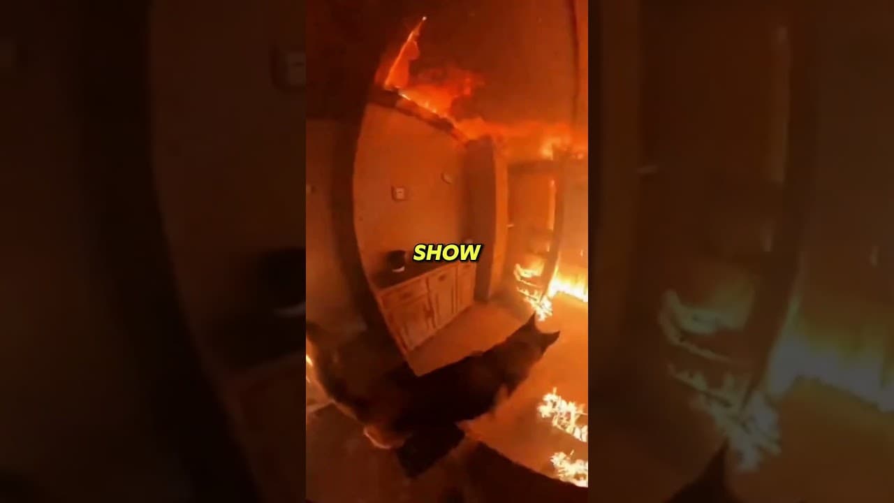 Dog Refused to Leave Burning Building Without Finding Everyone #emotional #rescue