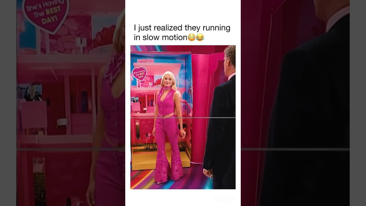 Why am I watching buddy the elf chase Barbie 😭🙏 #Barbie #viral #shorts #laugh #hilarious #movie