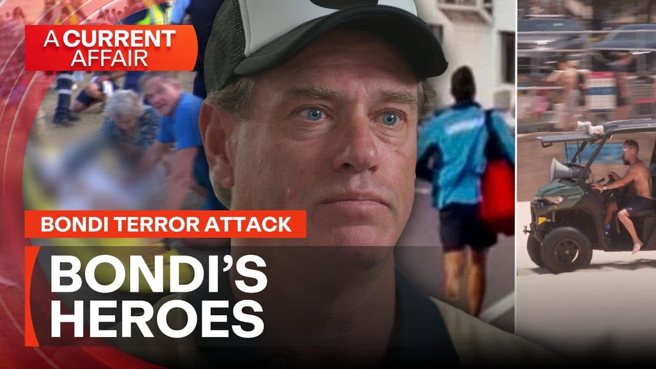 Brave lifeguards among the first to help during Bondi shooting | A Current Affair