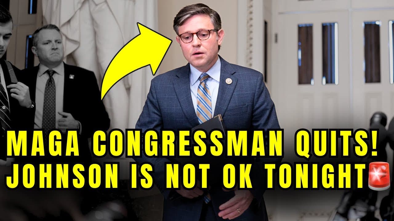 🚨MAGA Congressman Just QUIT, Ruins Mike Johnson's NIGHT