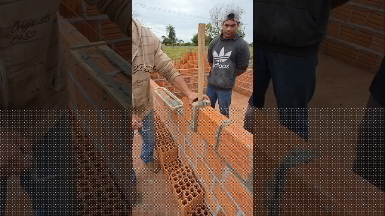 Pedreiro inventa gabarito genial