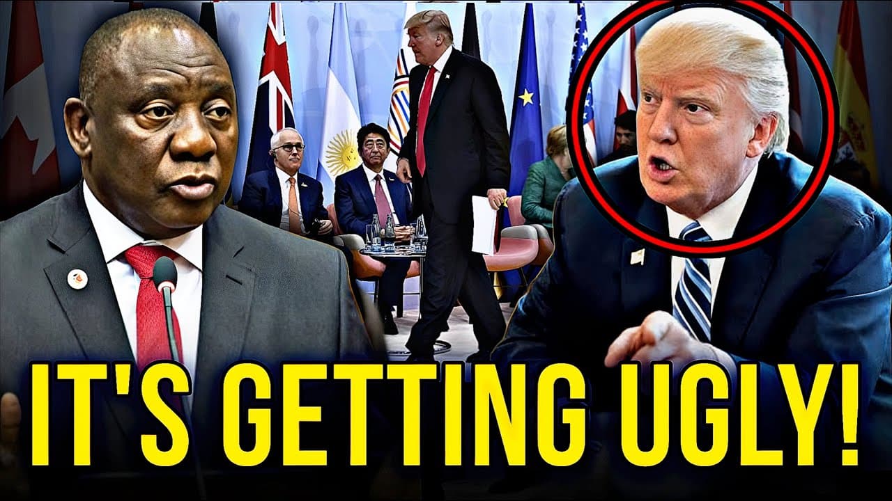 G20 SHOCKER: South Africa & USA Go Head-to-Head in Brutal Public Clash!
