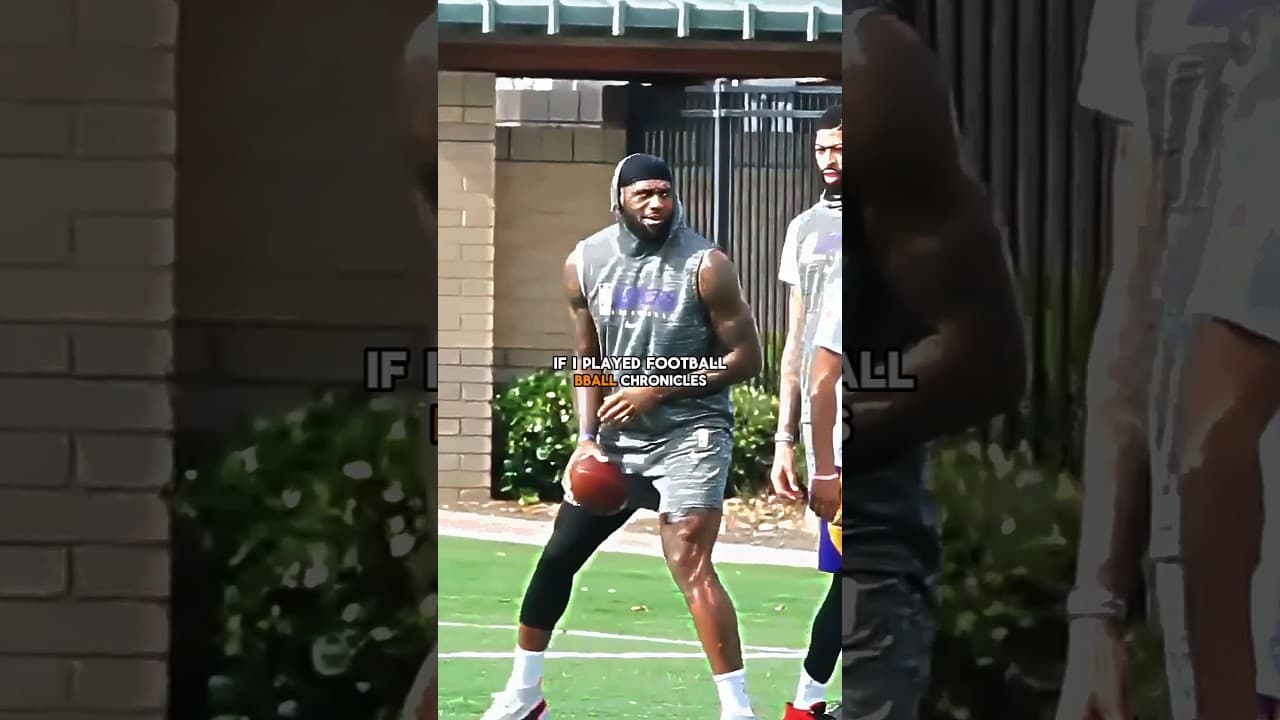 Why LeBron Gave Up Football 🏈 | @TheShop #shorts