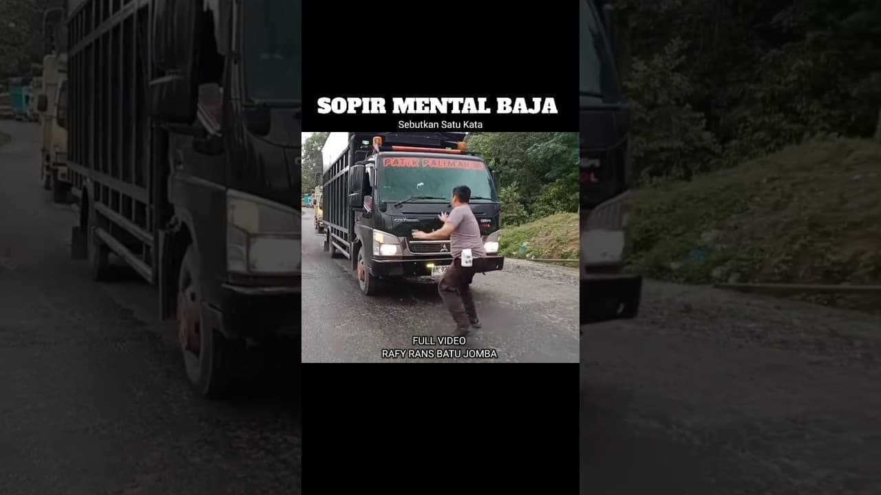 VIRAL,POLISI NYARIS KENA T4BRAK #viral #polisi #truck #shorts