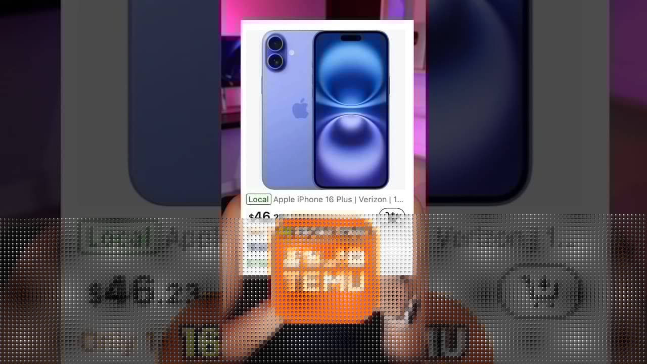 Buying an iPhone 16 From TEMU