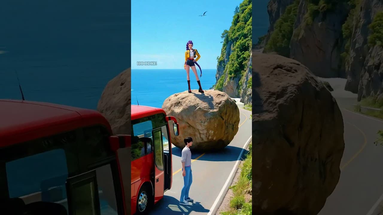 K-POP DEMON HUNTERS: Insane Rescue! 🚌 If she hadn't stopped that bus... 😱