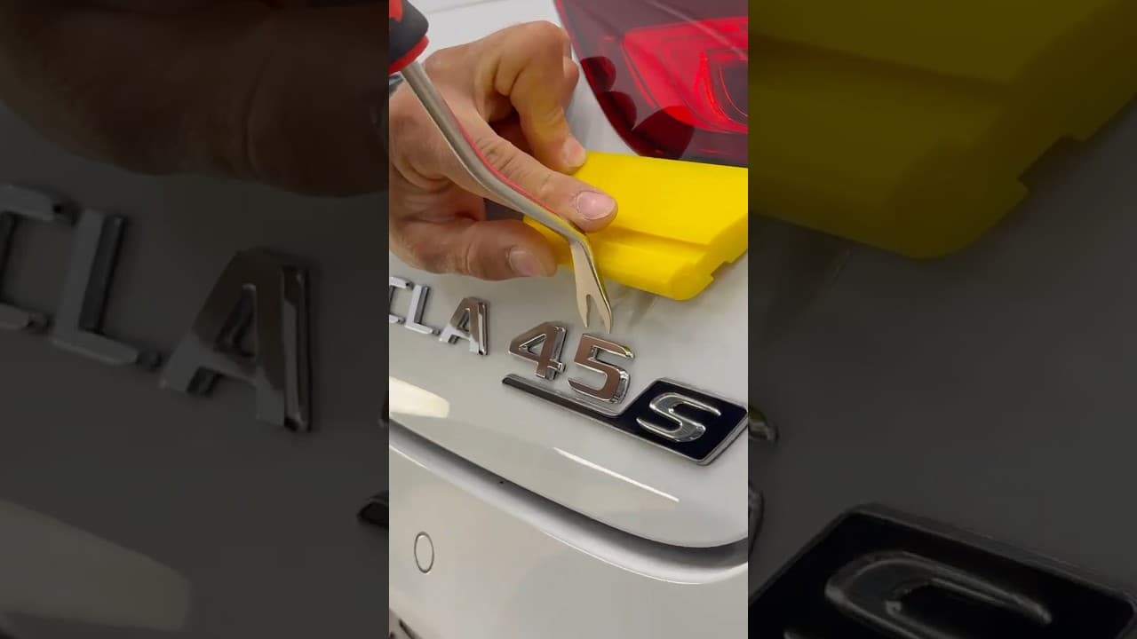 Mercedes CLA 45 AMG S Emblem Swap DIY