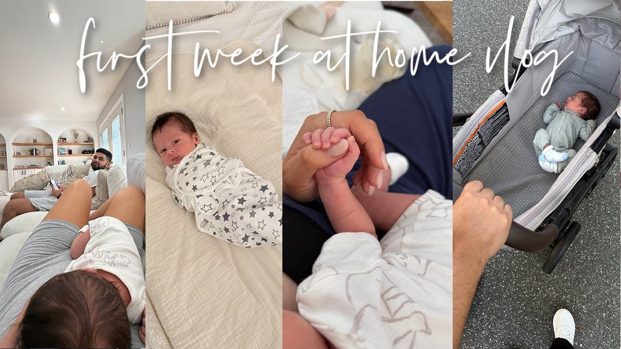 VLOG: REALISTIC FIRST WEEK AT HOME WITH A NEWBORN 🍼