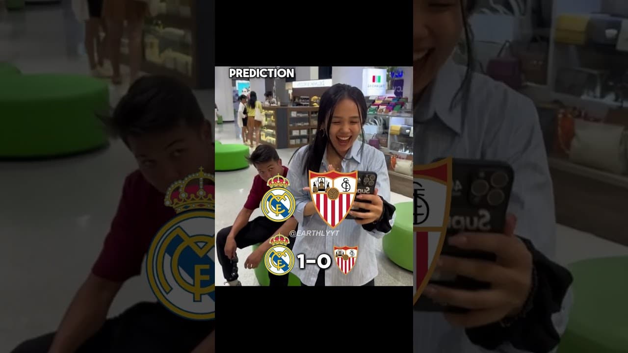 Real madrid vs Sevilla prediction 💯 #laliga