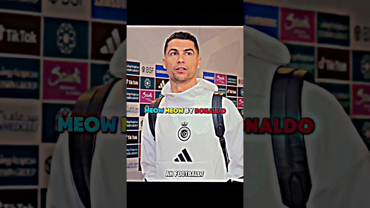 🐐 Cristiano Ronaldo - Meow Meow Song Edit 😹⚽️#footballshorts #football #meow #ronaldo #foryou