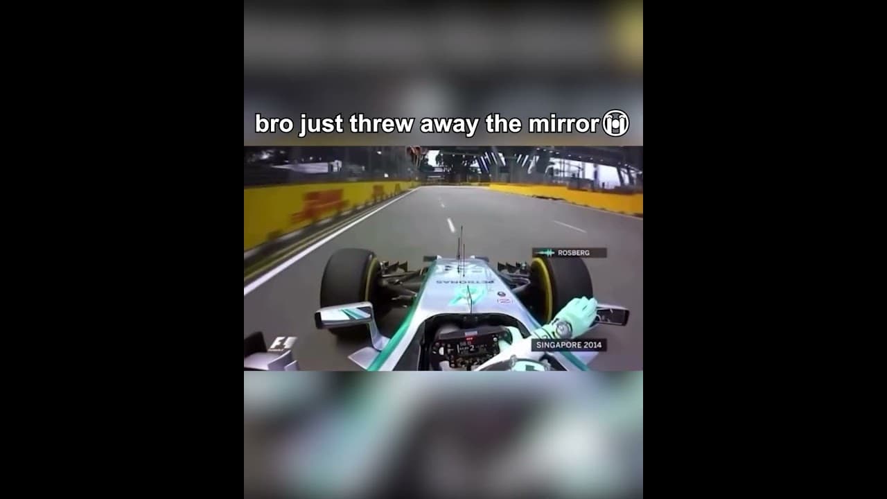 bro just threw away the mirror😭