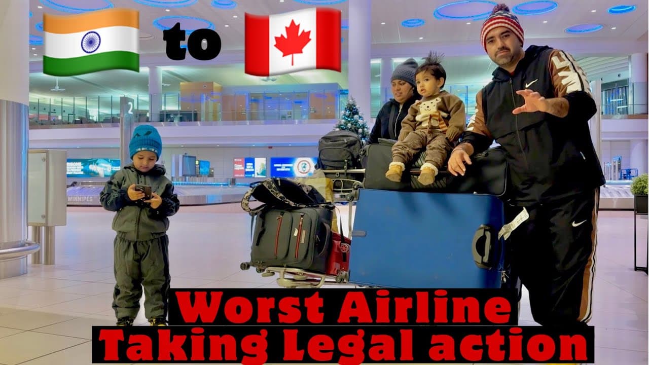 Worst Flight of my life 😡 | Traveling with kids India to Canada | 801