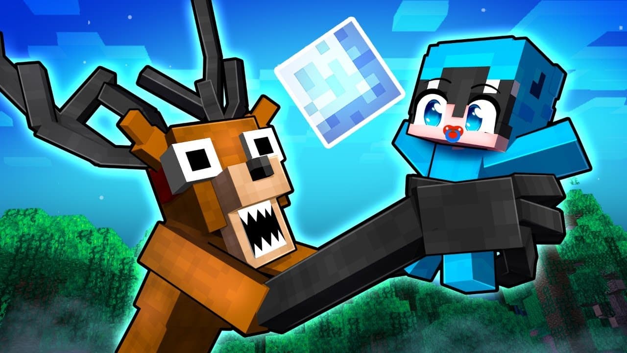 Adoptado por el CIERVO de 99 Noches en el Bosque en Minecraft...