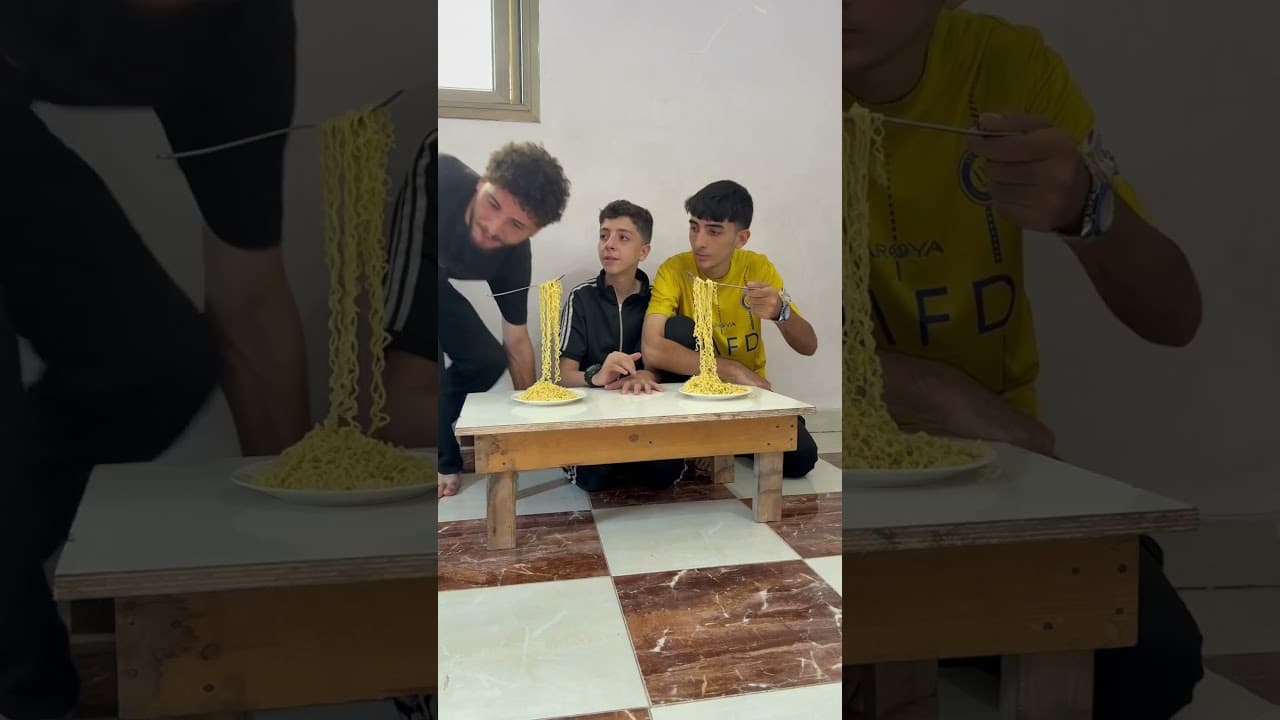 مقلب الاندومي في اسامة اخوي 😅