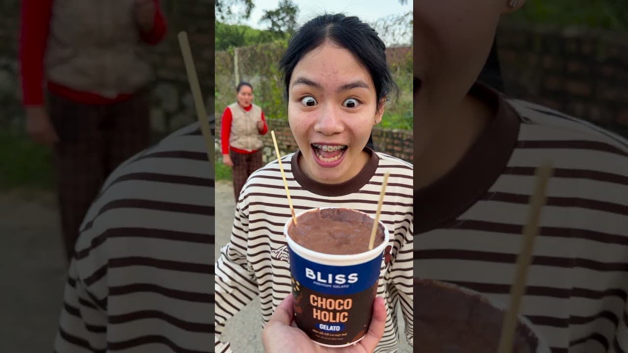 Thử thách ăn kem Choco Holic và những lựa chọn hài hước bất ngờ 😆😂 #funny #shorts