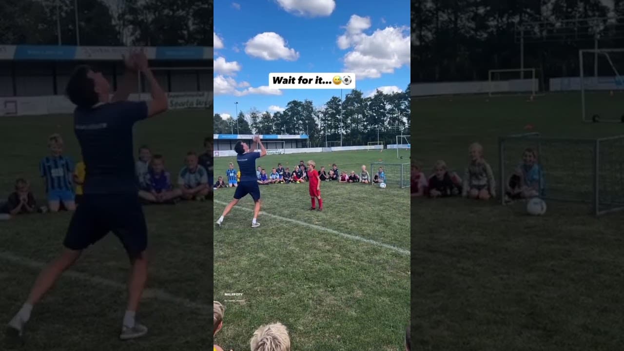 The nutmeg at the end...🫣⚽#shorts#football#skill#goals#brazil##reels#funnyfootball#aesthetic