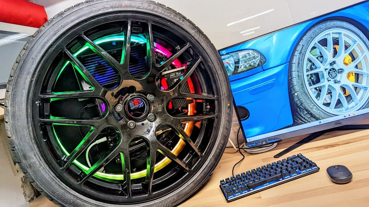 PC GAMER EN UNA LLANTA | Como Hacer Un Ordenador en la Rueda de un Coche