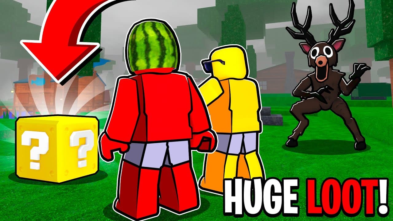 Opening LUCKY BLOCKS In 99 Nights in Forest🔦