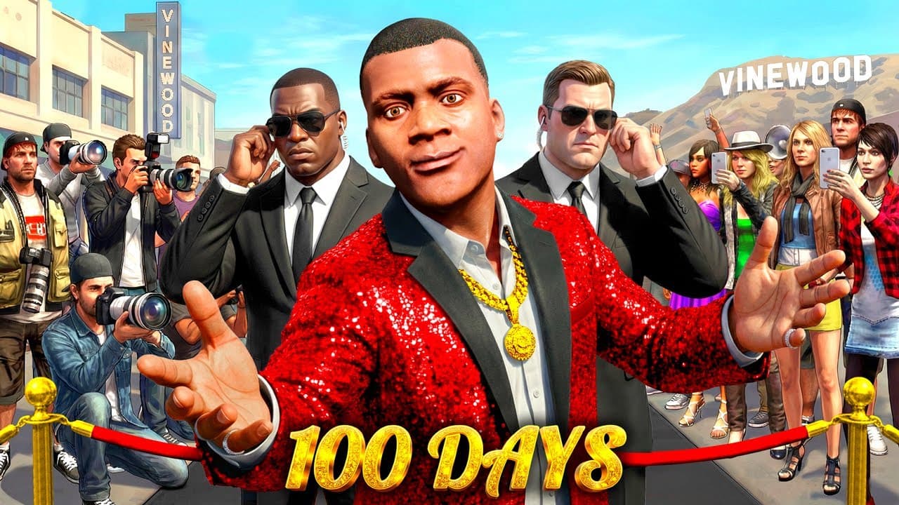 I Spent 100 DAYS as a CELEBRITY in GTA 5!