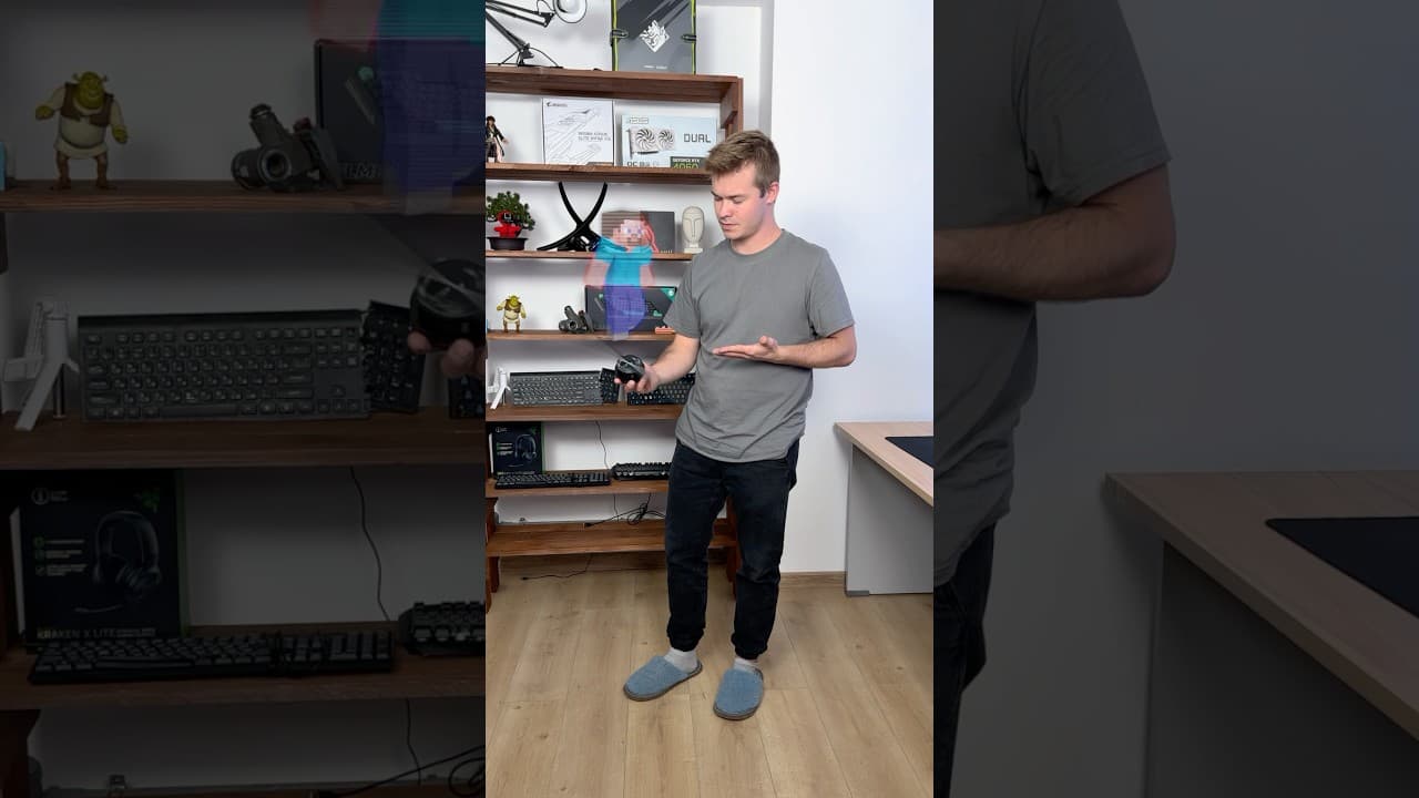 🤯Это настоящая голограмма? Проверяю необычный 3д вентилятор