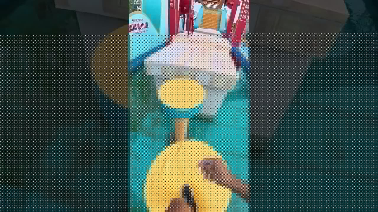 Yes！successfully completed the water ninja#stunt #extremesports #parkour #funny #pov #waterpark