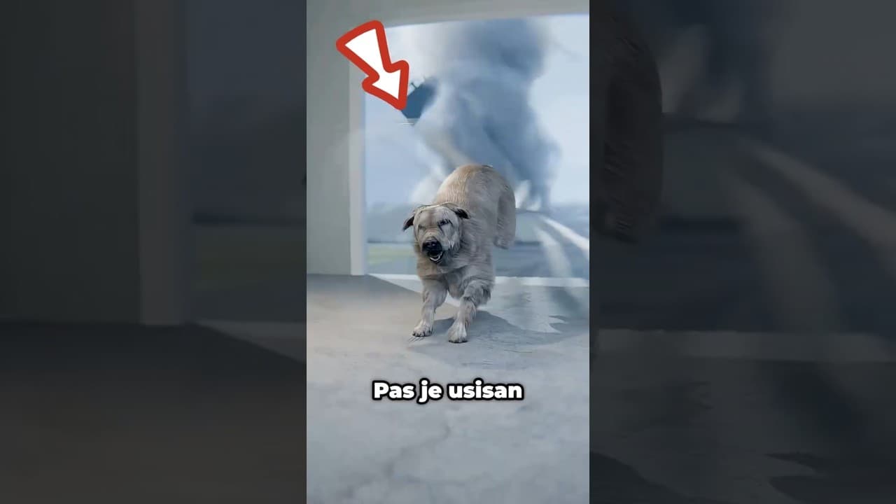 Pas Je Preživeo Tornado 🐶🌪️ #shorts #zanimljiveprice #animacije