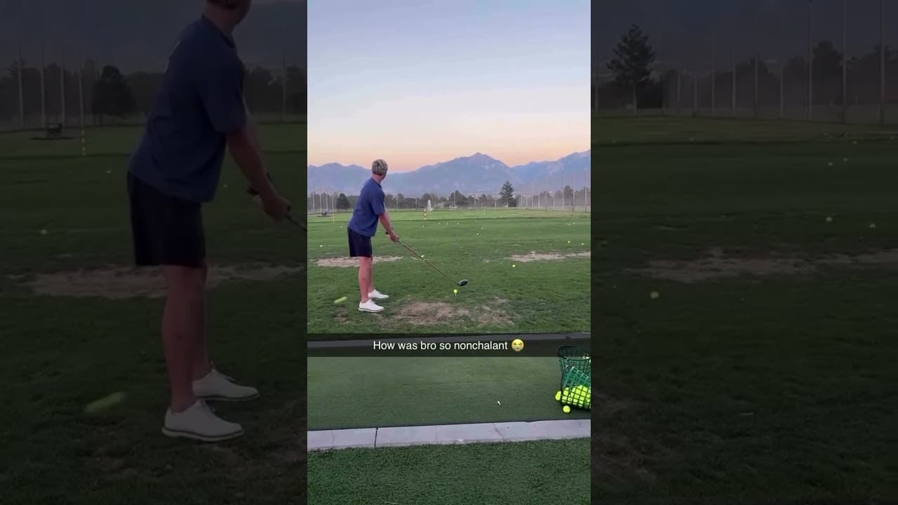 He was so nonchalant 😂 #golf #golfshorts #funny #funnygolf