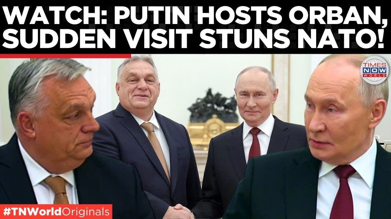 'NO EXTERNAL PRESSURE', Putin Hosts Viktor Orban At Kremlin, NATO Stunned!