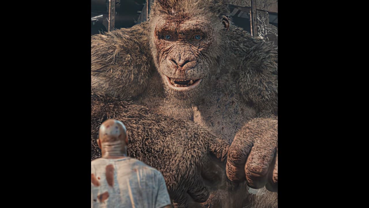 He Did Not Hold Back 😭 | Rampage | Movie Edit | Song - NO BATIDÃO (Slowed) #edit #shorts