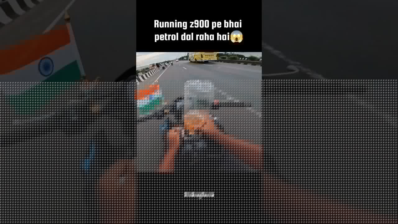 Running Z900 pe bhai petrol dal raha hai 😱#kawasaki #kawasakininja #z900 #zx10r #petrol #superbike