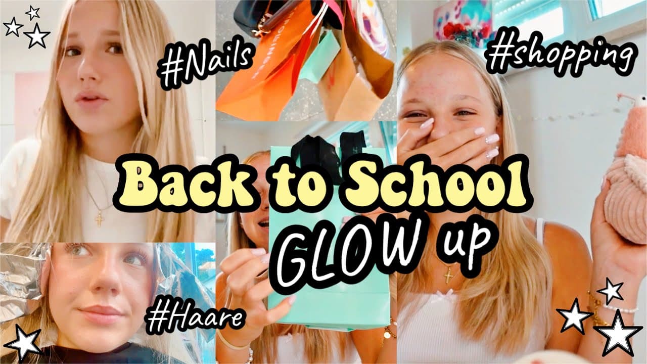 Mein BACK TO SCHOOL GLOW UP 2025 🌸 HAARE, NÄGEL, MAKE-UP 💕 HEY ISI