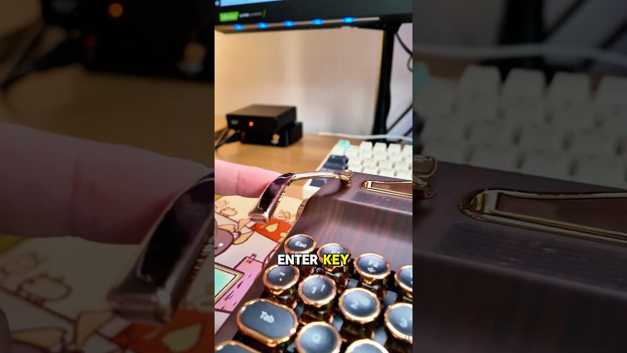 This typewriter keyboard doesn’t suck?!  @Y@YUNZIIKEYBOARD#customkeyboard #mechanicalkeyboard