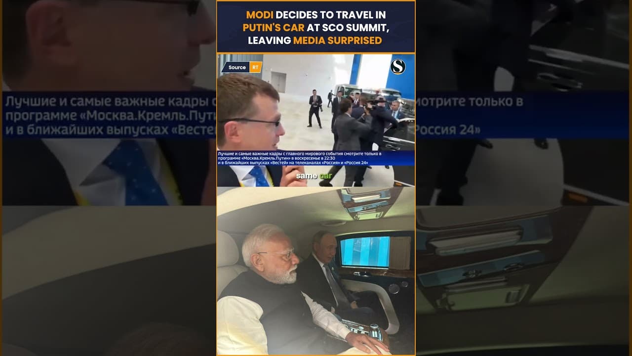 Modi Surprises Media at SCO Summit, Travels in Putin's Car to Bilateral Meeting