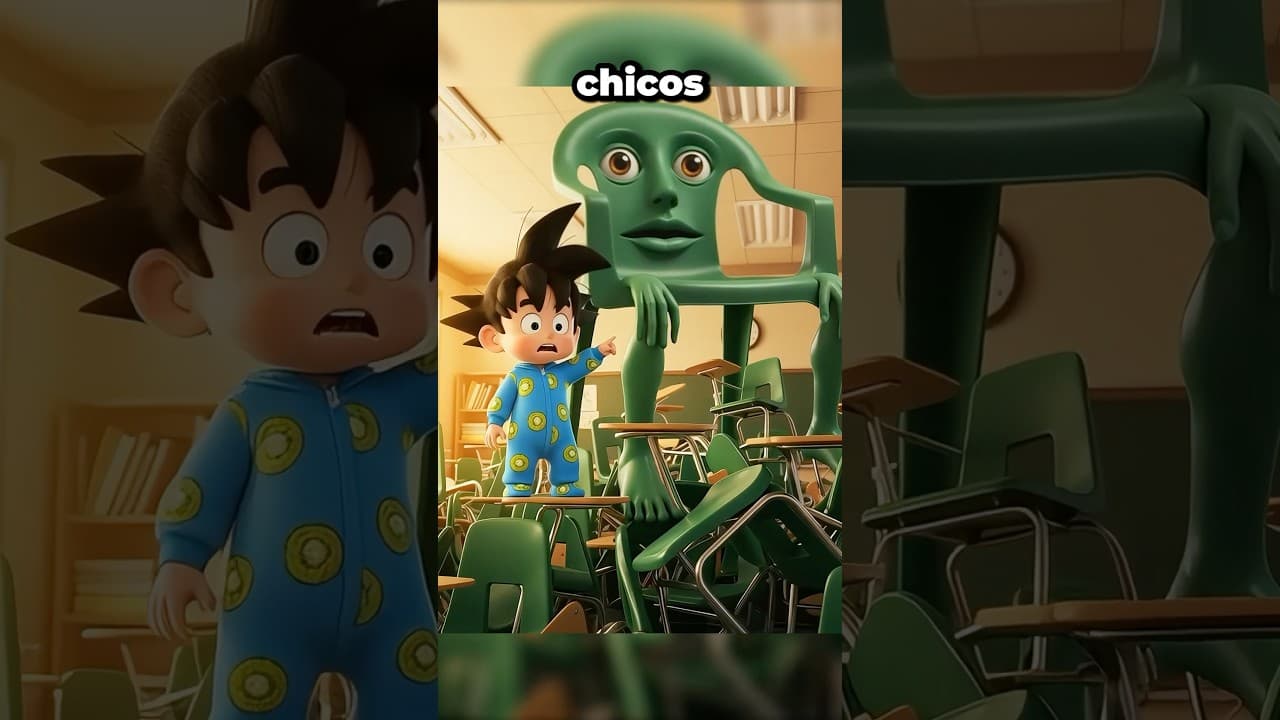 Goku va a Escuela LLENA de SILLAS VERDES!