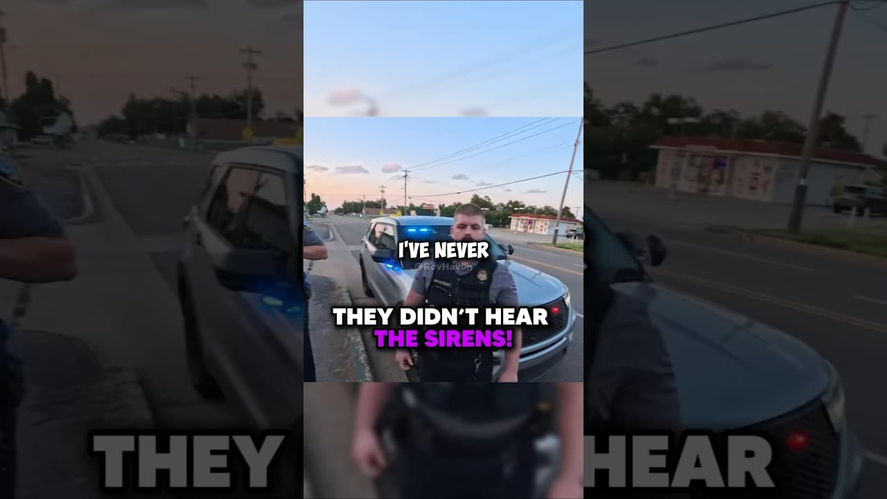 Biker Didn't Hear The Sirens!😯@Undisclosed_moto