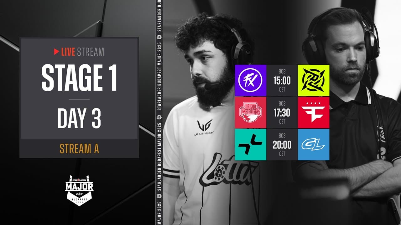 English Stream A | StarLadder Budapest Major 2025 - Stage 1 - Day 3