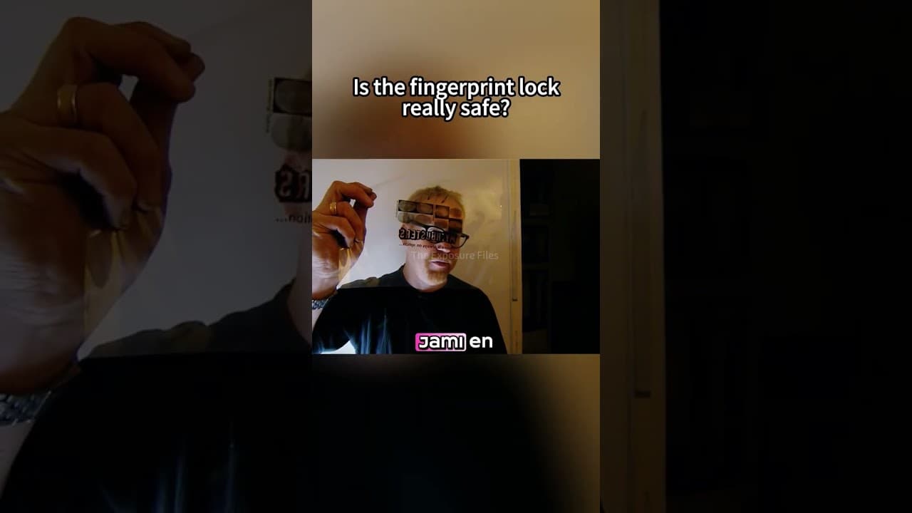 ¿Es realmente seguro el bloqueo de huellas dactilares?#mythbusters #physics #science
