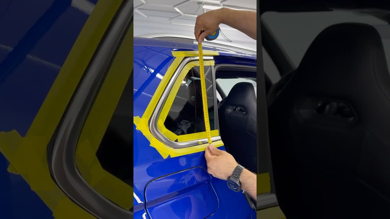 Wrap VW Tiguan Chrome Trim to Gloss Black