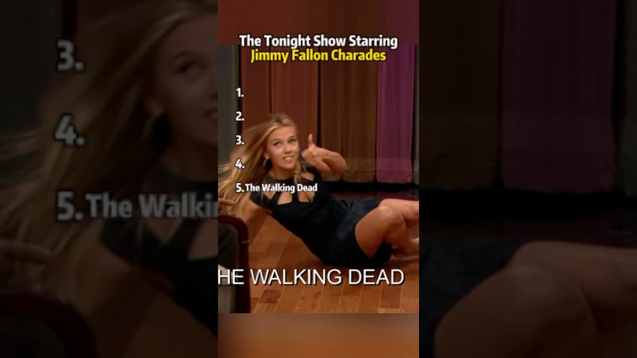 The Tonight Show Starring Jimmy Fallon Charades #FallonTonight #TonightShow #ROSÉ #scarlettjoha