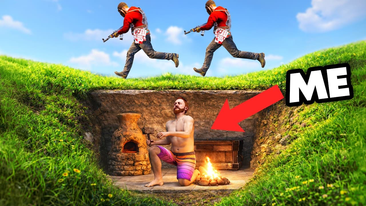 I Built a Secret Base Under the Map in Rust