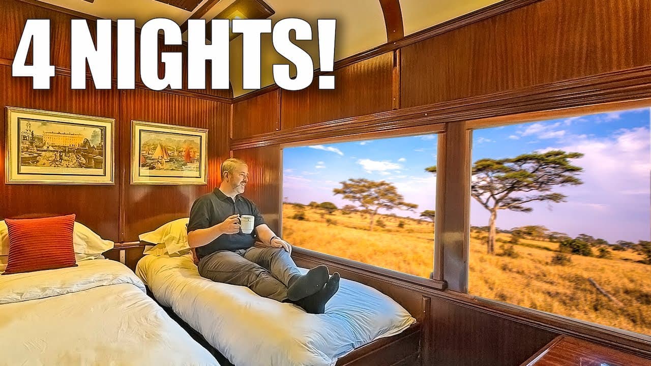 FIRST CLASS on Africa’s SAFARI TRAIN (4 Nights, 88hrs!)