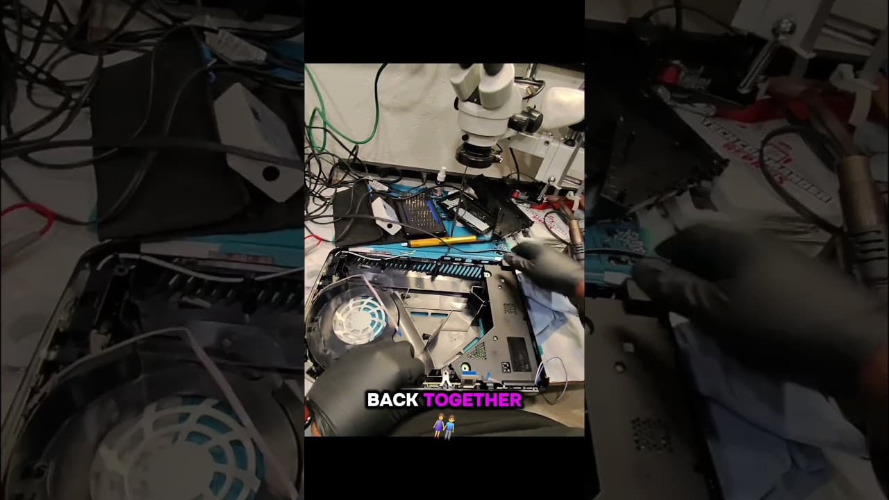 PS5 power supply with a blown capacitor
