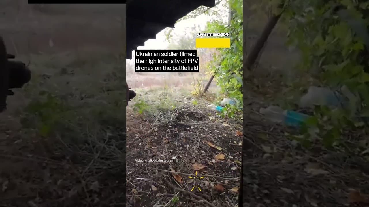 The Intensity of FPV Drones on the Ukrainian Battlefield #warinukraine #drone