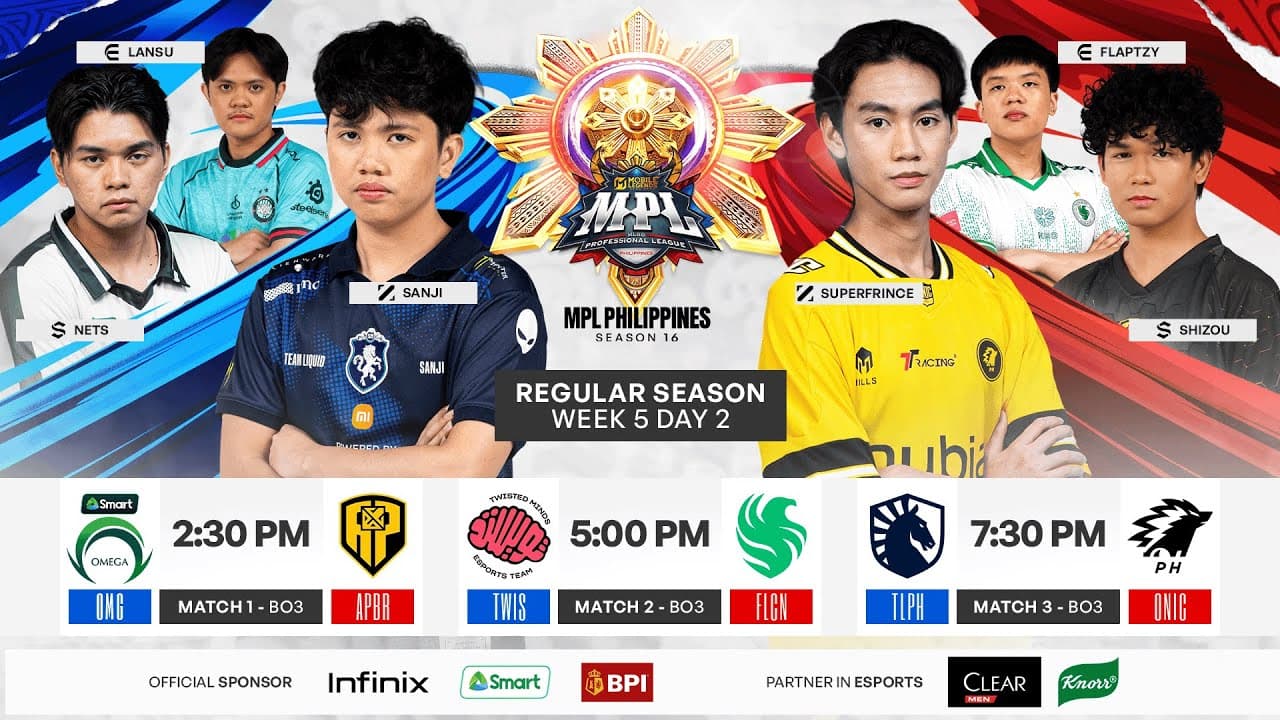 🔴 LIVE | MPL PH S16 | ENGLISH - Week 5 Day 2