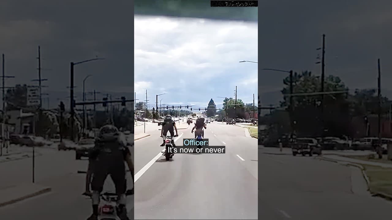 Cops In Unmarked Car Catch Teen Biker Doing Stunts