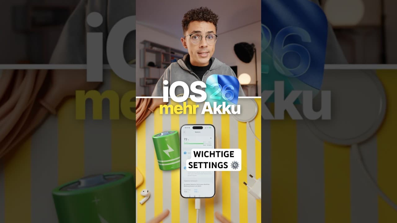 iOS 26 zerstört deinen iPhone Akku 🪫 DAS musst du einstellen! 📱#ios26 #ios #update
