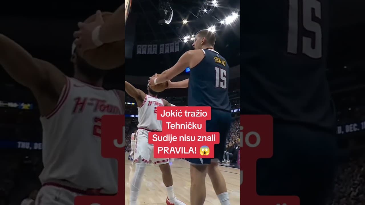 Nikola Jokic bolje ZNA PRAVILA od SUDIJA! nikola jokic ref rule