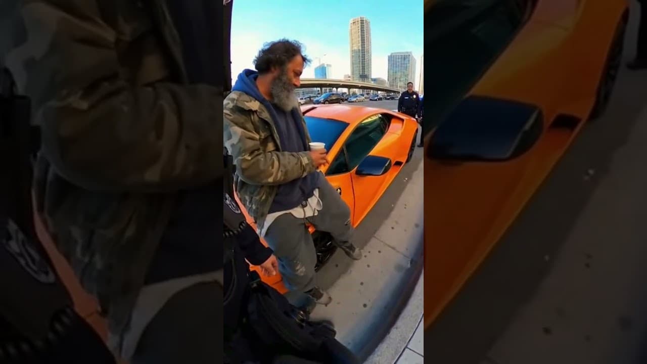 🤡rookie cops thought he cant own lamborghini 1 of 1