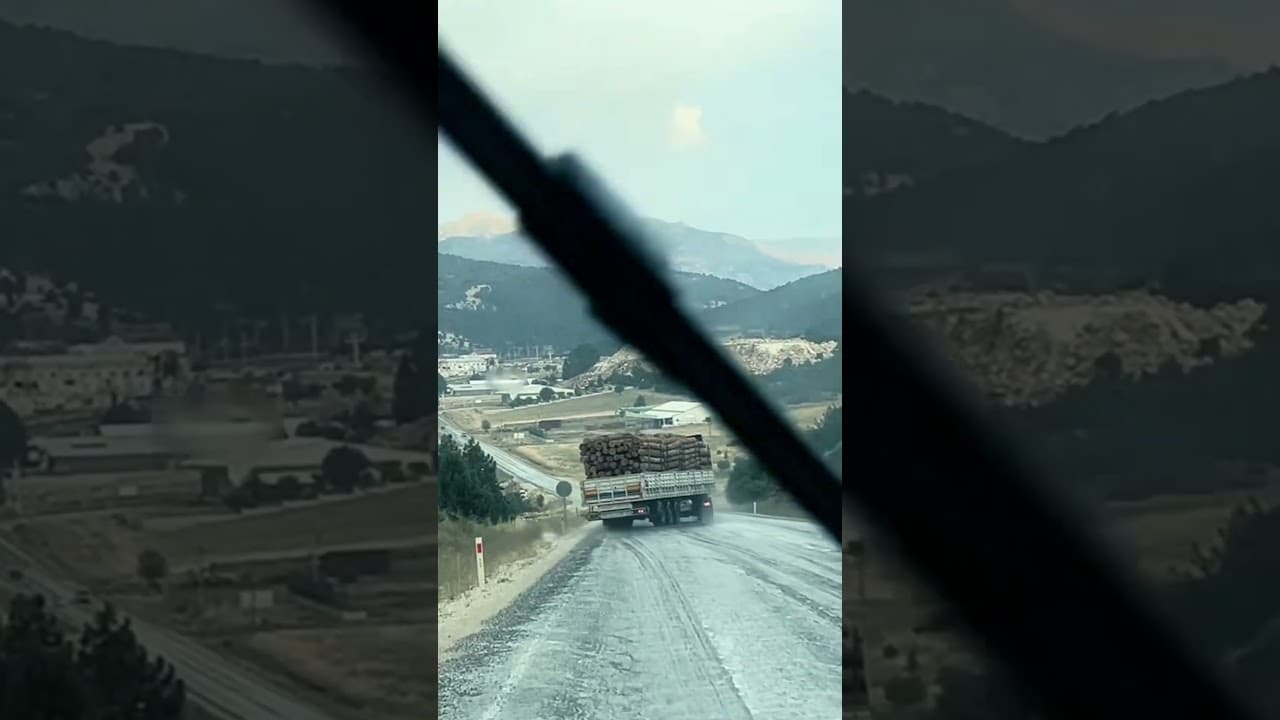 esto es arte para conducir un camion  #viralvideo #automobile #carretera #shortvideo